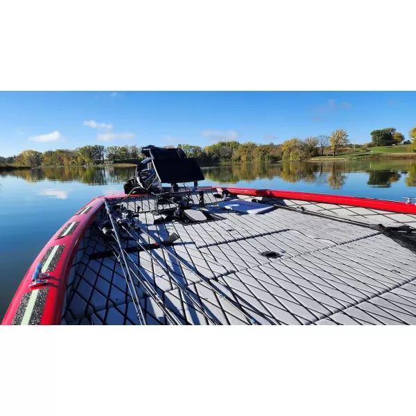 FOCEAN Boat Flooring EVA Foam Boat Decking Marine Mat NonSlip SelfAdhesive Flooring Sheet for Motorboat Kayak Surfboard Garden Flooring Swimming Pools 945x 157 Dark Brown with Black LinesGrey With Black Seam Lines
