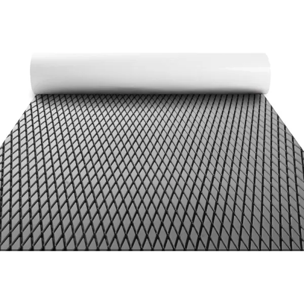 FOCEAN Boat Flooring  EVA Foam Boat Decking  Marine Flooring Marine Mats for Boats RV Yacht Kayak 945quotx 472quot236quot157quotGrey  Black Lines