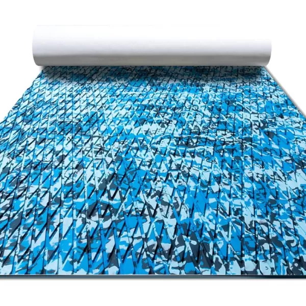 FOCEAN Boat Flooring EVA Foam Boat Decking Camo Marine Flooring SelfAdhesive Boat Mat Boat Carpet for Motorboat RV Yacht Kayak Surfboard 945quot x 472quot236quot157quotOcean Camo