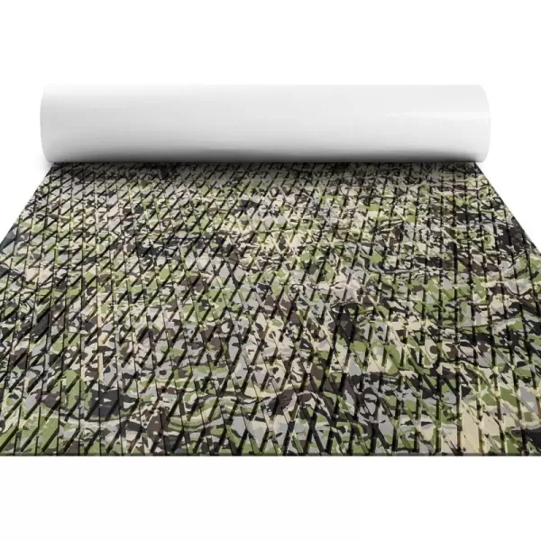 FOCEAN Boat Flooring EVA Foam Boat Decking Camo Marine Flooring SelfAdhesive Boat Mat Boat Carpet for Motorboat RV Yacht Kayak Surfboard 945quot x 472quot236quot157quotForest Camo