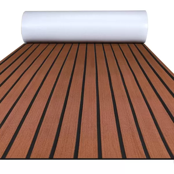 Dark Brown With Black Seam Lines