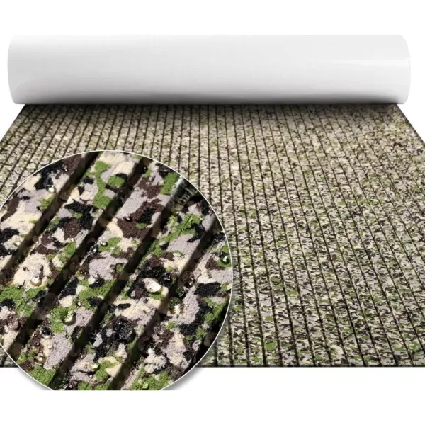 FOCEAN Boat Flooring EVA Foam Boat Decking Marine Flooring Camo Brushed NonSlip SelfAdhesive Marine Mats for Boats Yacht Kayak RV Swimming Pool 945quot x472quot 236quot157quotJungle Camo