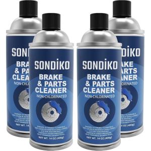 imageSondiko NonChlorinated Brake Cleaner Powerful Brake Cleaner Spray CanThrottle Body Cleaner Low VOC14 oz4 Pack Premium Brake Cleaner