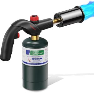 imageSondiko Powerful Propane Torch Head with Igniter Soldering Equipment Power Tools Adjustable Blow Torch Cooking Torch Searing Torch for Steaks Welding and BBQ BlackPropane Tank Not Included