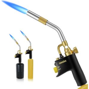 imageSondiko Propane Torch Head High Intensity MAPP Torch Head Trigger Start Gas Torch Plumbing Soldering Torch for Welding Machine Maintenance Barbecue
