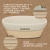 imageSondiko Sourdough Starter Kit Sourdough Bread Baking Supplies Oval Banneton Bread Proofing Basket Set for Bread Making Tools Supplies Gifts for BakersSourdough Starter Kit 1 Pack