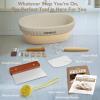 imageSondiko Sourdough Starter Kit Sourdough Bread Baking Supplies Oval Banneton Bread Proofing Basket Set for Bread Making Tools Supplies Gifts for BakersSourdough Starter Kit 1 Pack
