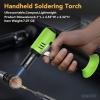imageSondiko Butane Torch with Fuel Gauge S907 Refillable Soldering Torch Lighter with Adjustable Flame for Welding Resin Art Industrial PinkampampBlackButane Gas Not IncludedGreen  Black
