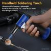 imageSondiko Butane Torch with Fuel Gauge S907 Refillable Soldering Torch Lighter with Adjustable Flame for Welding Resin Art Industrial PinkampampBlackButane Gas Not IncludedRed  Black