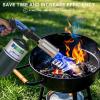 imageSondiko Powerful Grill ampamp Cooking Propane Torch L8010 with Gas Cylinder Stand Base Sous Vide Campfire Starter Adjustable Wood Torch Burner for Searing Steak BBQ Welding Propane Tank Not IncludedBlue  Black