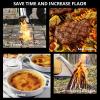 imageSondiko Powerful Grill ampamp Cooking Propane Torch L8010 with Gas Cylinder Stand Base Sous Vide Campfire Starter Adjustable Wood Torch Burner for Searing Steak BBQ Welding Propane Tank Not IncludedWith Mapp Cylinder