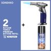 imageSondiko Blow Torch with Butane Included Premium Fuel Refill and Butane Torch S529 Kit Refillable Kitchen Torch with Butane Fuel Refill for Men Unique Soldering Cooking