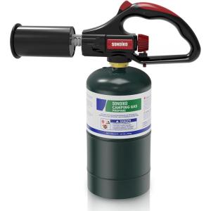 imageSondiko Cooking Propane Torch Head Kitchen Torch Outdoor Campfire Torch with Safety Lock and Adjustable Flame for BBQ Searing Steak Creme Brulee Tank Not Included