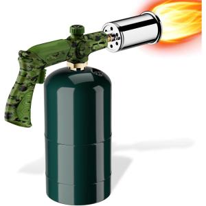 imageSondiko Powerful Grill ampamp Cooking Propane Torch L8010 with Gas Cylinder Stand Base Sous Vide Campfire Starter Adjustable Wood Torch Burner for Searing Steak BBQ Welding Propane Tank Not IncludedCamouflage