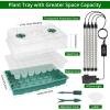 imageSondiko Seed Starter Tray with Grow Light Intelligent Display Digital Controller 80 Cells Seed Starter Kit with Humidity Dome Adjustable Brightness Indoor Plants Germination Kit2 PackMedium Size