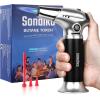 imageSondiko Butane Torch With Butane included S901 with 175 ml Gas Included Kitchen Torch Lighter Blow Torch with butane refill for BBQ Creme Brulee Baking