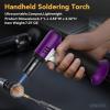 imageSondiko Butane Torch with Fuel Gauge S907 2 Pack Refillable Soldering Torch Lighter with Adjustable Flame for Welding Resin Art IndustrialButane Gas Not IncludedPink  Black