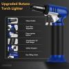 imageSondiko Butane Torch with Fuel Gauge S907 2 Pack Refillable Soldering Torch Lighter with Adjustable Flame for Welding Resin Art IndustrialButane Gas Not IncludedRed  Black