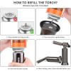 imageSondiko Kitchen Torch with Butane Included S1513 with 175 ml Gas Included Butane Torch Lighter Blow Torch with butane refill for BBQ Creme Brulee Baking