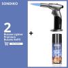imageSondiko Kitchen Torch Blow Torch with Butane Refill for BBQ Creme Brulee Black