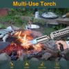 imageSondiko Powerful Cooking Propane Torch Gun Culinary Torch Campfire Starter Adjustable Weed Torch Burner for Searing Steak BBQ Welding Gray ampamp Black Propane Tank Not IncludedGray  Black