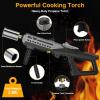 imageSondiko Powerful Cooking Propane Torch Gun Culinary Torch Campfire Starter Adjustable Weed Torch Burner for Searing Steak BBQ Welding Gray ampamp Black Propane Tank Not IncludedGray  Black