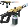 imageSondiko Powerful Cooking Propane Torch Gun Culinary Torch Campfire Starter Adjustable Weed Torch Burner for Searing Steak BBQ Welding Gray ampamp Black Propane Tank Not IncludedGold  Black