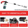 imageSondiko Powerful Weed Burner Propane Torch High Output 1800000 BTU Weed Torch with 115FT Hose Heavy Duty Blow Torch Weed Torches for OutsidePropane Tank Not IncludedBlack  Red