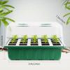 imageSondiko Seed Starter Tray with Soft Silicone Cells 48Cell Reusable Seed Trays Seed Starter Kit 4 Pack Seedling Starter Trays with Humidity Dome Base Mini Greenhouse Germination Kit4 Pack