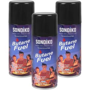 imageButane Fuel Refill Premium Butane Refill 75ml Butane Fuel Canister for Torch Lighter Kitchen Torch Butane Torch 3 PackButane Fuel Refill 3 Pack