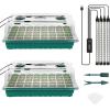 image:imageSondiko Seed Starter Tray with Grow Light Heated Seed Starter Kit with Temperature Display Humidity Dome Germination Kit Adjustable Plant Light for Seed Starting and Seedling Growth80 Cells