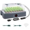 image:imageSondiko Seed Starter Tray with Grow Light Heated Seed Starter Kit with Temperature Display Humidity Dome Germination Kit Adjustable Plant Light for Seed Starting and Seedling GrowthTemperaturecontrolled