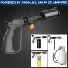 image:imageSondiko Powerful Propane Torch Gun Cooking Torch for Sous Vide Charcoal Starter and Steak Searing Adjustable Kitchen Torch Best for Outdoor BBQ Party and Camping Gray amp BlackTank Not IncludedGray  Black