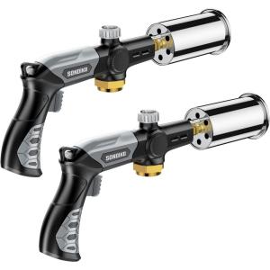 image:imageSondiko Powerful Propane Torch Gun Cooking Torch for Sous Vide Charcoal Starter and Steak Searing Adjustable Kitchen Torch Best for Outdoor BBQ Party and Camping Gray amp BlackTank Not IncludedBlack  Gray