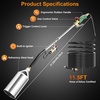 image:imageSondiko Big Flame Propane Torch Head Kit Weed Torch Heavy Duty Blow Torch Detachable Propane Weed Torch with High Output for Garden Stumps Wood Ice Snow RoofingBlack amp RedGreen Big Torch
