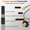image:imageSondiko Big Flame Propane Torch Head Kit Weed Torch Heavy Duty Blow Torch Detachable Propane Weed Torch with High Output for Garden Stumps Wood Ice Snow RoofingBlack amp RedBlack  Silver With Hose