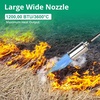 image:imageSondiko Big Flame Propane Torch Head Kit Weed Torch Heavy Duty Blow Torch Detachable Propane Weed Torch with High Output for Garden Stumps Wood Ice Snow RoofingBlack amp RedBlack
