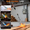 image:imageSondiko Big Flame Propane Torch Head Kit Weed Torch Heavy Duty Blow Torch Detachable Propane Weed Torch with High Output for Garden Stumps Wood Ice Snow RoofingBlack amp RedBlack  Silver With Hose