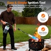 image:imageSondiko Big Flame Propane Torch Head Kit Weed Torch Heavy Duty Blow Torch Detachable Propane Weed Torch with High Output for Garden Stumps Wood Ice Snow RoofingBlack amp RedBlack  Silver