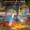 image:imageSondiko Big Flame Propane Torch Head Kit Weed Torch Heavy Duty Blow Torch Detachable Propane Weed Torch with High Output for Garden Stumps Wood Ice Snow RoofingBlack amp RedBlack  Silver With Hose