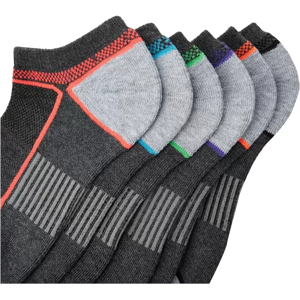 imageChampion Womens Socks Performance No Show Socks Womens Athletic Cushioned Socks 6Pair PackBlack Assortment