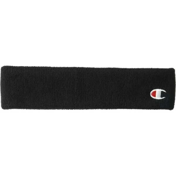 imageChampion Womens Terry Headband  with C EmbroideryBlack
