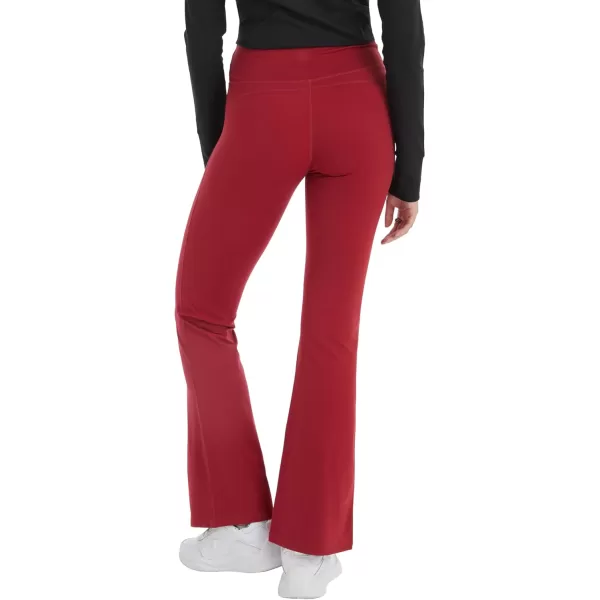 imageChampion WomenS Flare Leggings Soft Touch Moisture Wicking Flared Pants For Women Plus Size AvailableCardinal