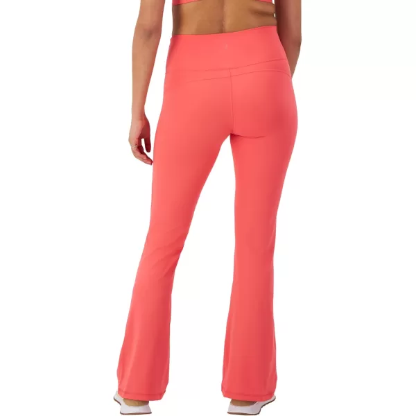 imageChampion WomenS Flare Leggings Soft Touch Moisture Wicking Flared Pants For Women Plus Size AvailableHigh Tide Coral