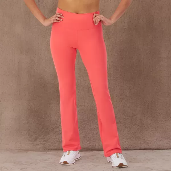 imageChampion WomenS Flare Leggings Soft Touch Moisture Wicking Flared Pants For Women Plus Size AvailableHigh Tide Coral