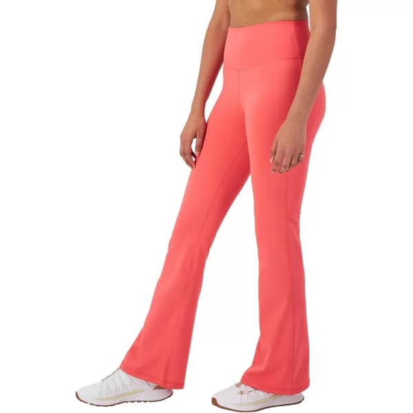 imageChampion WomenS Flare Leggings Soft Touch Moisture Wicking Flared Pants For Women Plus Size AvailableHigh Tide Coral