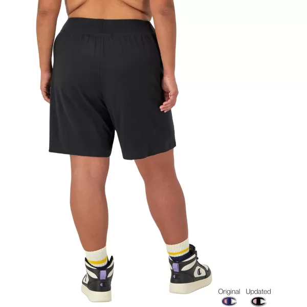 imageChampion WomenS Shorts Lightweight Lounge Soft Jersey Comfortable Shorts For Women Plus Size AvailableBlack