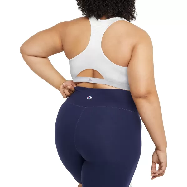 imageChampion WomenS Sports Bra Absolute Moderate Support Sports Bra For Women Plus SizeWhite Script