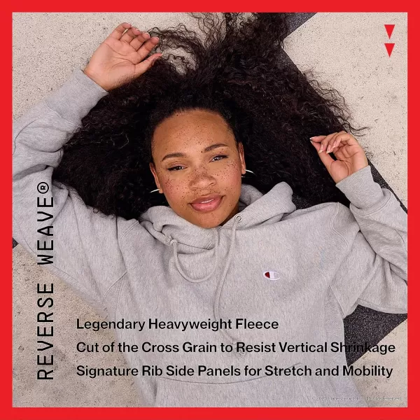 imageChampion Womens Hoodie Reverse Weave Heavyweight Fleece Sweatshirt For Men and WomenWhite Left Chest C