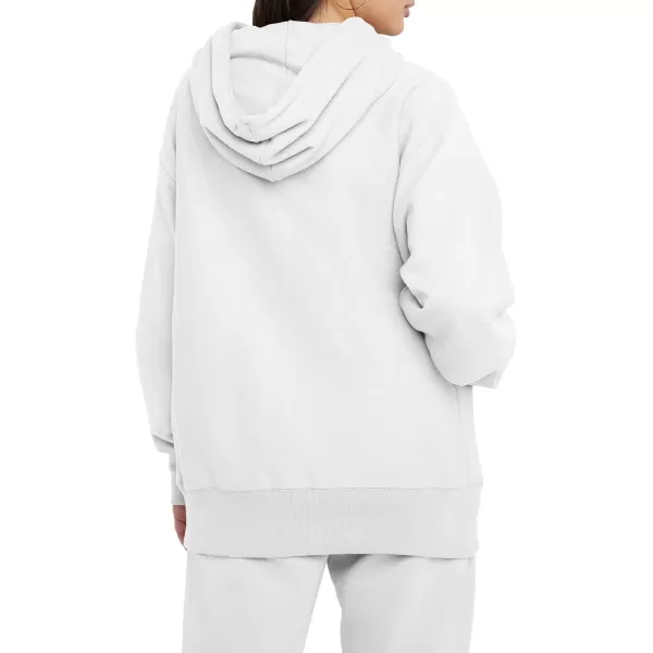 imageChampion Womens Hoodie Reverse Weave Heavyweight Fleece Sweatshirt For Men and WomenWhite Left Chest C
